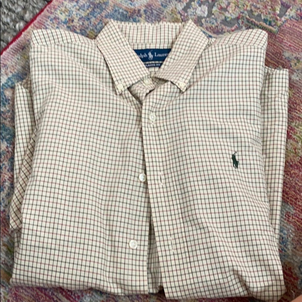 Long sleeve button up polo